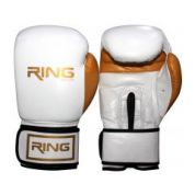 RING rukavice za boks 10 OZ kozne - RS 3211-10 white