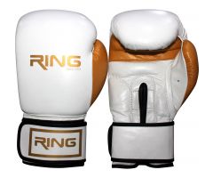RING rukavice za boks 12 OZ kozne - RS 3211-12 white