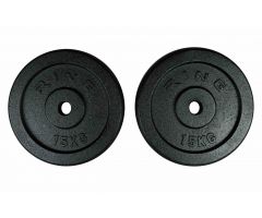 RING Tegovi 2x15kg crni standardni liveni  - RX PLO1-15