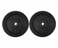 RING Tegovi 2x15kg crni standardni liveni  - RX PLO1-15