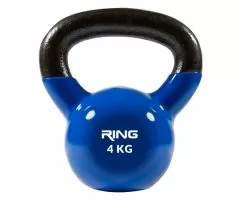 RING Kettlebell 4kg metal+vinyl RX DB2174-4 blue