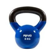 RING Kettlebell 8kg metal+vinyl RX DB2174-8 blue