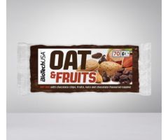 Oat & Fruits Bar 70g Čokolada suvo grožđe BioTechUsa