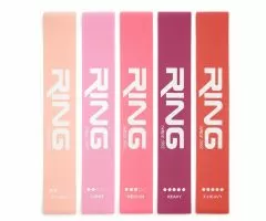 RING mini band set 5 pink (MINI BAND-SET 5 PINK XL+L+M+H+XH)-RX MINI BAND SET 5 PINK