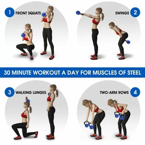 RING Kettlebell 12kg metal+vinyl RX DB2174-12 black