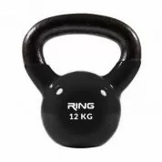 RING Kettlebell 12kg metal+vinyl RX DB2174-12 black