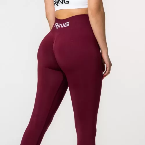 RING Flow Seamless helanke Burgundy