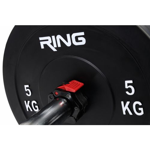 RING Olimpijski tegovi bumper crni 1x5kg RING PL37-5