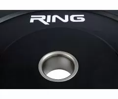 RING Olimpijski tegovi bumper crni 1x10kg RING PL37-10